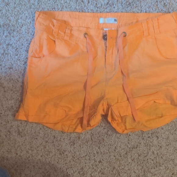 Route 66 Pants - Route 66 Orange Women's Shorts